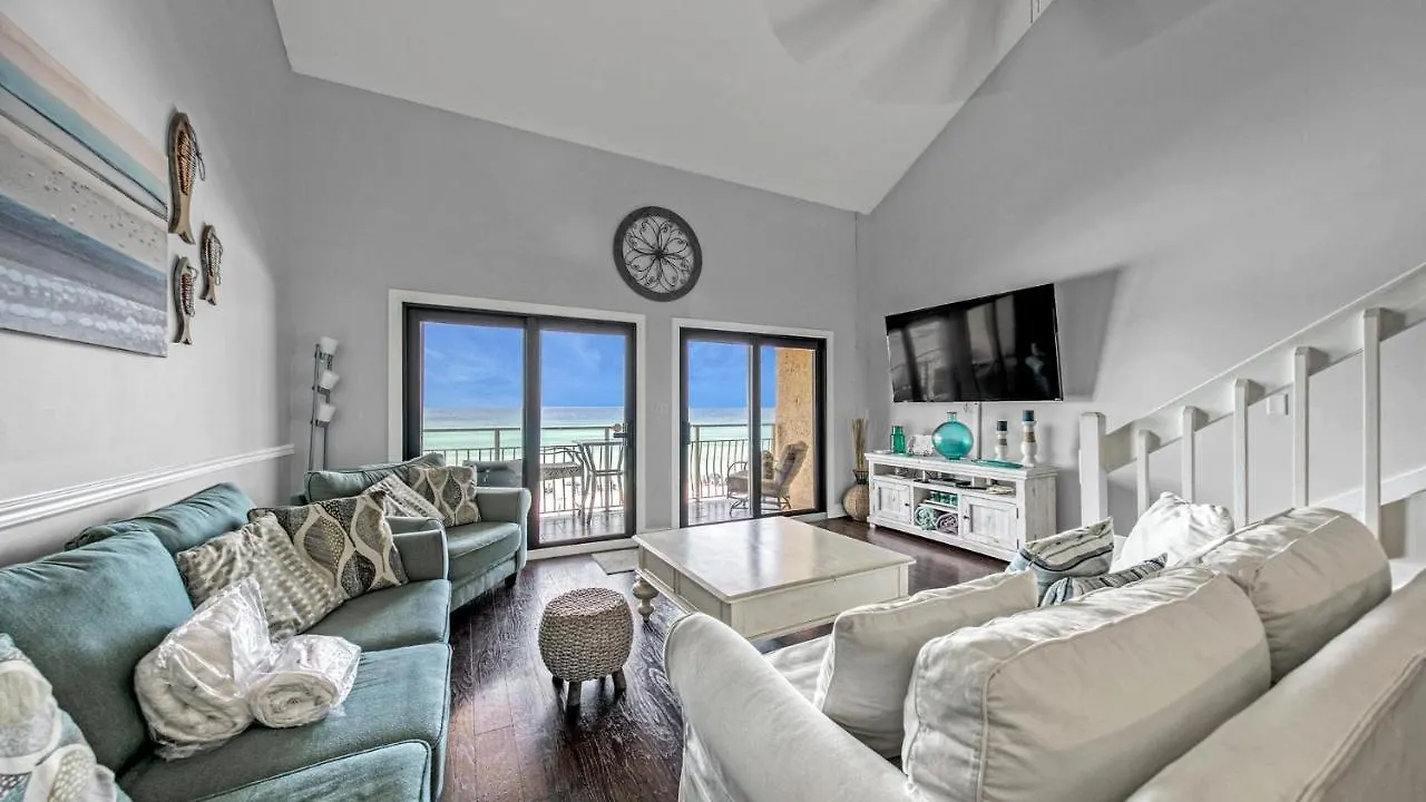 Crystal Villas 12B - Updated 2 Bedroom With Loft Beach Front Condo In The Heart Of Destin